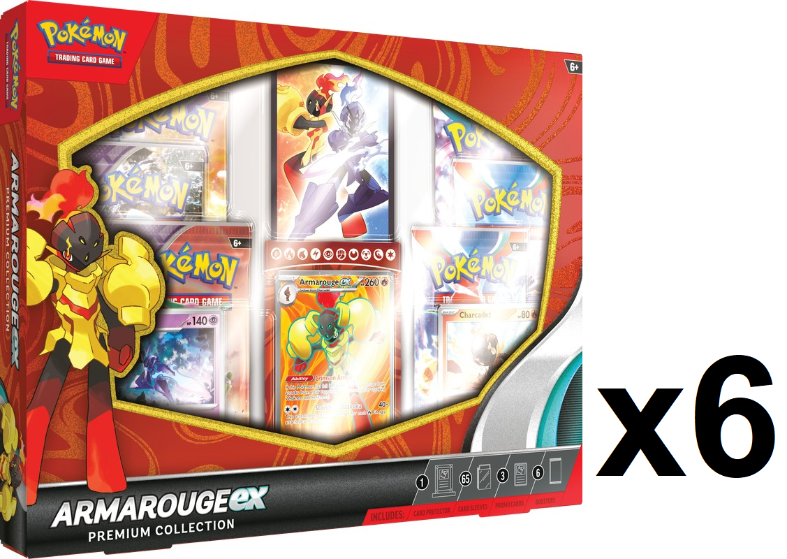 Pokemon Armarouge EX Premium Collection 6ct Case